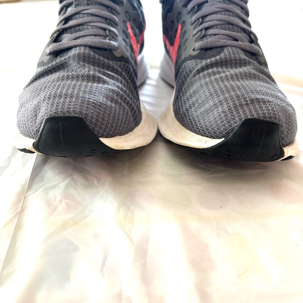 Nike Downshifter 7 Cool Gray Pink Lava Running Sneakers SZ 8 Worn 2X